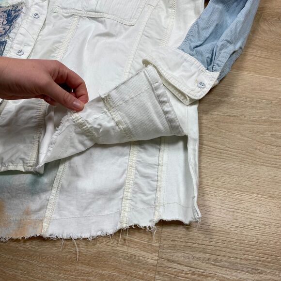 Free People Costa Balena Button-Up Shirt Women's‎ Large - Picture 6 of 9